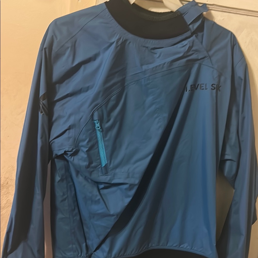 Level Six Blue Jacket with Zipper Pocket